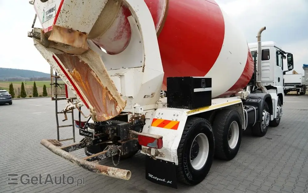 MAN TGS 32.400 / 8x4 / BETONOMIESZARKA LIEBHERR   / GRUSZKA 9 M3 / ALUFELGI / EURO 5 
