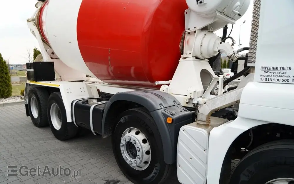 MAN TGS 32.400 / 8x4 / BETONOMIESZARKA LIEBHERR   / GRUSZKA 9 M3 / ALUFELGI / EURO 5 