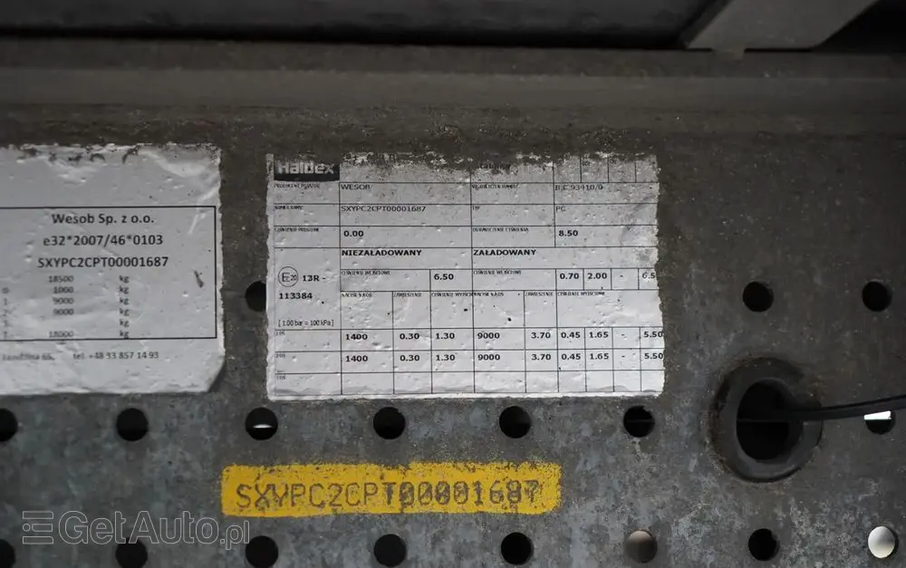 WECON PRZYCZEPA - 7,7 M / TANDEM / PRZEJAZDOWA / 