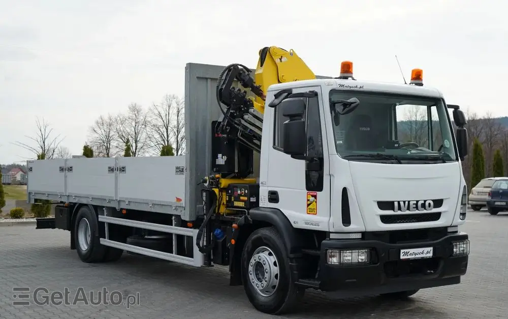 IVECO 180E25 / 4X2 / SKRZYNIOWY 7,5m + HDS HYVA HB150X MAX UDŹWIG 5 200KG / STEROWNIE RADIOWE  / ROTATOR / AUTOMAT 