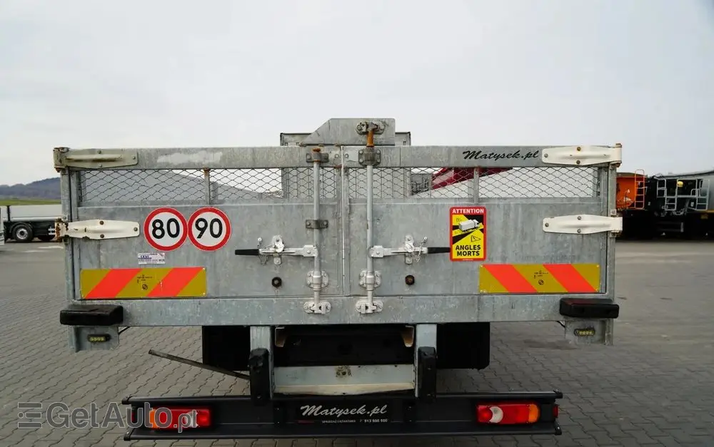 IVECO 180E25 / 4X2 / SKRZYNIOWY 7,5m + HDS HYVA HB150X MAX UDŹWIG 5 200KG / STEROWNIE RADIOWE  / ROTATOR / AUTOMAT 