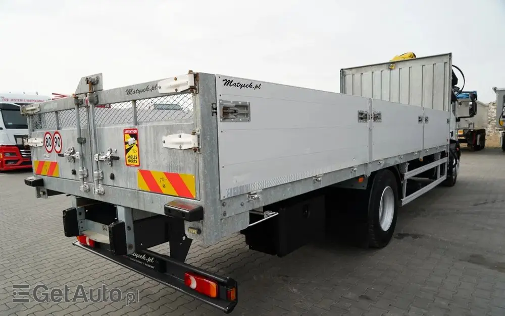 IVECO 180E25 / 4X2 / SKRZYNIOWY 7,5m + HDS HYVA HB150X MAX UDŹWIG 5 200KG / STEROWNIE RADIOWE  / ROTATOR / AUTOMAT 