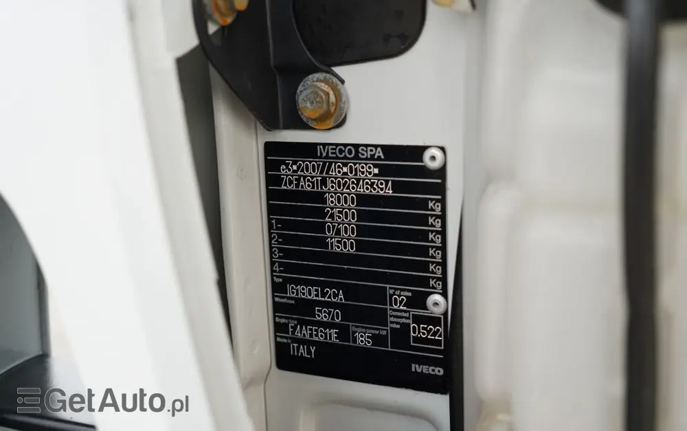 IVECO 180E25 / 4X2 / SKRZYNIOWY 7,5m + HDS HYVA HB150X MAX UDŹWIG 5 200KG / STEROWNIE RADIOWE  / ROTATOR / AUTOMAT 