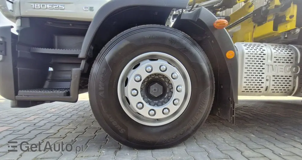 IVECO 180E25 / 4X2 / SKRZYNIOWY 7,5m + HDS HYVA HB150X MAX UDŹWIG 5 200KG / STEROWNIE RADIOWE  / ROTATOR / AUTOMAT 