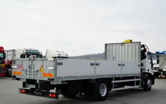 IVECO 180E25 / 4X2 / SKRZYNIOWY 7,5m + HDS HYVA HB150X MAX UDŹWIG 5 200KG / STEROWNIE RADIOWE  / ROTATOR / AUTOMAT 