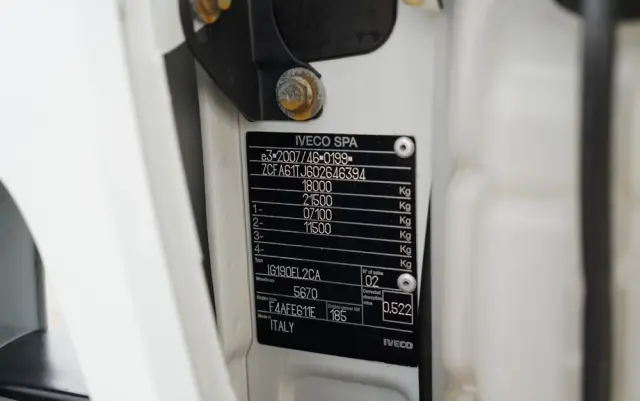 IVECO 180E25 / 4X2 / SKRZYNIOWY 7,5m + HDS HYVA HB150X MAX UDŹWIG 5 200KG / STEROWNIE RADIOWE  / ROTATOR / AUTOMAT 