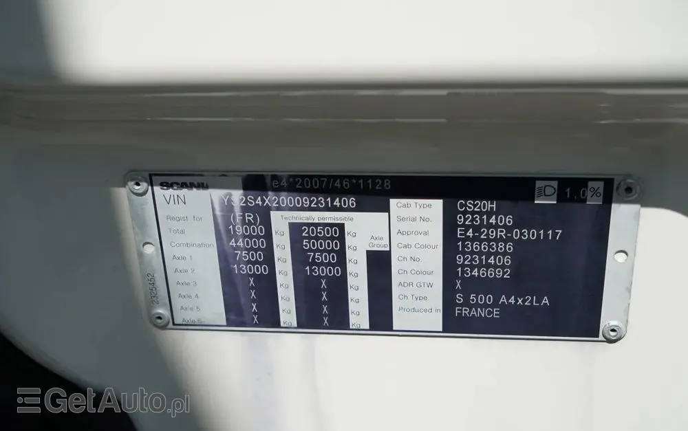 SCANIA S 500 / RETARDER / KLIMATYZACJA POSTOJOWA / PO KONTRAKCIE SERWISOWYM / SPROWADZONY 