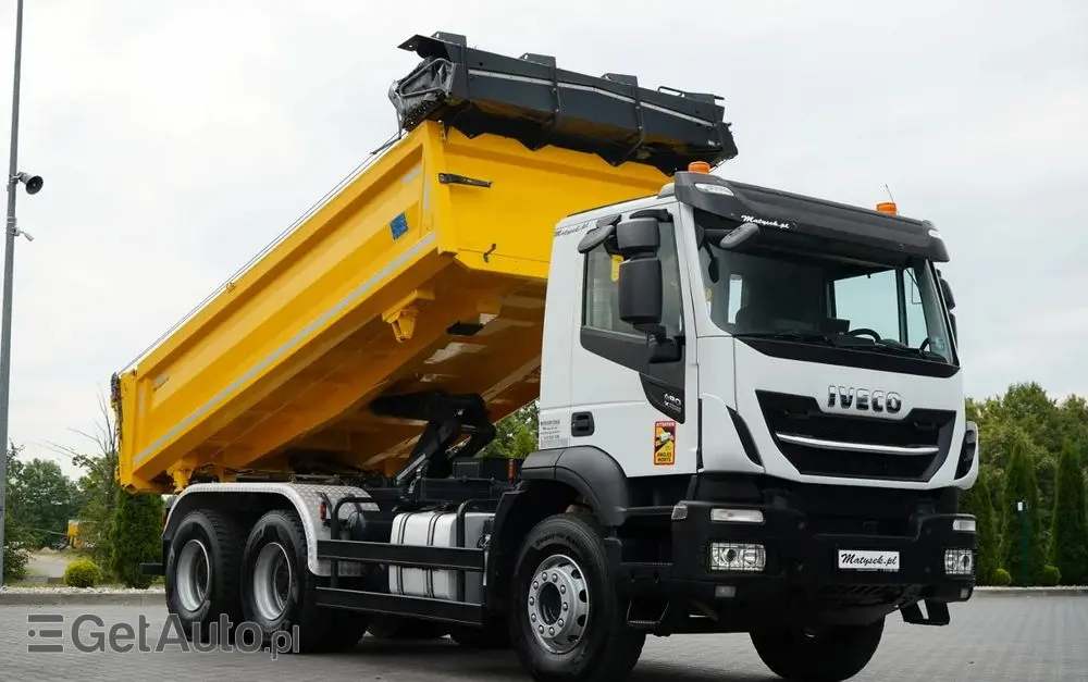 IVECO STRALIS X-WAY 480 / 6x4 / WYWROTKA DWUSTRONNA /  HYDROBURTA / BOARDMATIC / MEILLER KIPPER / SPROWADZONY 