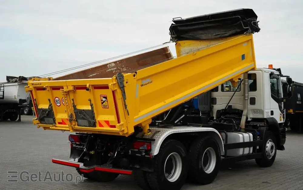 IVECO STRALIS X-WAY 480 / 6x4 / WYWROTKA DWUSTRONNA /  HYDROBURTA / BOARDMATIC / MEILLER KIPPER / SPROWADZONY 