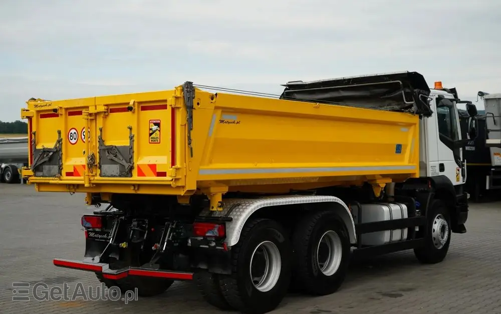 IVECO STRALIS X-WAY 480 / 6x4 / WYWROTKA DWUSTRONNA /  HYDROBURTA / BOARDMATIC / MEILLER KIPPER / SPROWADZONY 