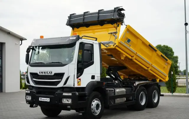 IVECO STRALIS X-WAY 480 / 6x4 / WYWROTKA DWUSTRONNA /  HYDROBURTA / BOARDMATIC / MEILLER KIPPER / SPROWADZONY 