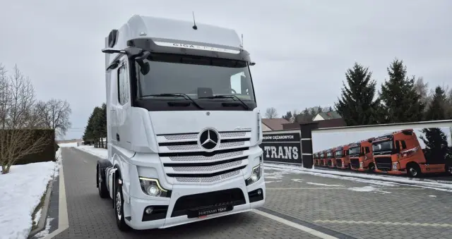 MERCEDES-BENZ MERCEDES-BENZ///ACTROS///MP5/// 1848///GIGA SPACE///2022/// STANDARD///PODUSZKI/// ALUMINIOWE FELGI///WYŚWIETLACZ OBCIĄŻENIA///KLIMA POSTOJOWA/// NAWIGACJA///XENON///PEDANTYCZNY STAN 