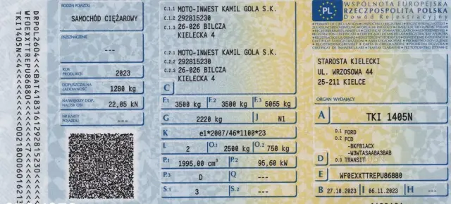 FORD TRANSIT 130 KM TREND VAN FURGON 350 L3H2 FABRYCZNIE NOWY  DOSTĘPNY OD RĘKI 