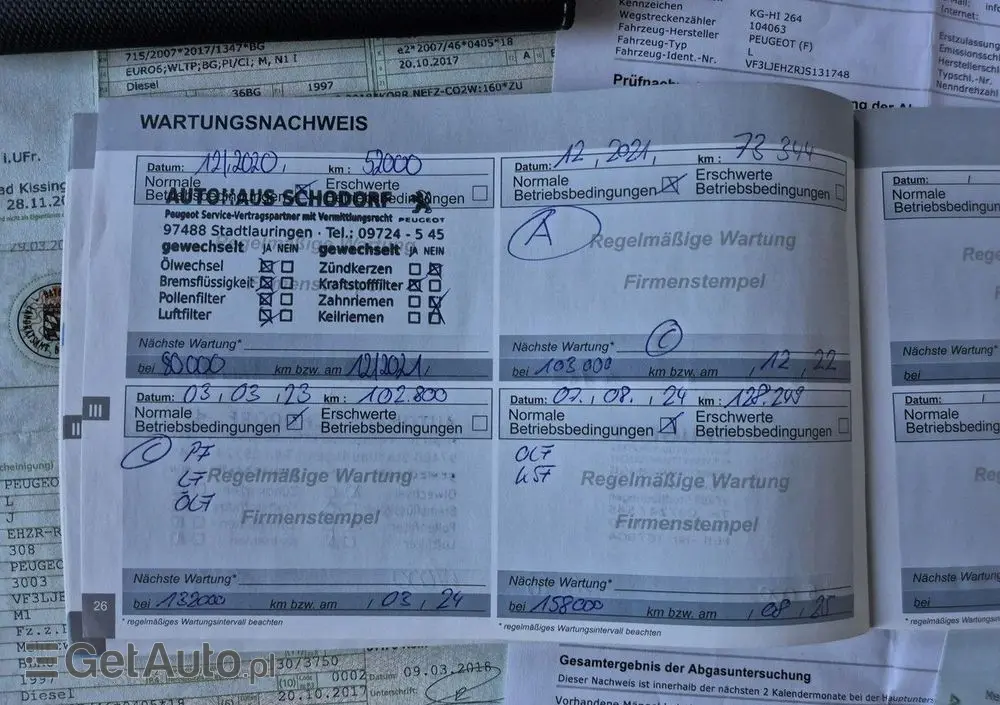 PEUGEOT 308 BlueHDi FAP 180 EAT8 Stop & Start GT