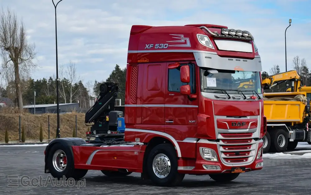 DAF XF530 / SUPER SPACE CAB / HYDRAULIKA / RETARDER / KLIMATYZACJA POSTOJOWA / ACC / NAWIGACJA / KLIMA / LEDY / FULL SPILERY / FULL OPCJA / WERSJA PREMIUM / SERWISOWANY / SPROWADZONY 