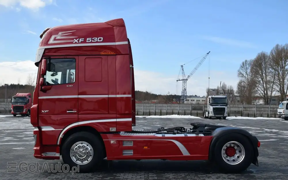 DAF XF530 / SUPER SPACE CAB / HYDRAULIKA / RETARDER / KLIMATYZACJA POSTOJOWA / ACC / NAWIGACJA / KLIMA / LEDY / FULL SPILERY / FULL OPCJA / WERSJA PREMIUM / SERWISOWANY / SPROWADZONY 