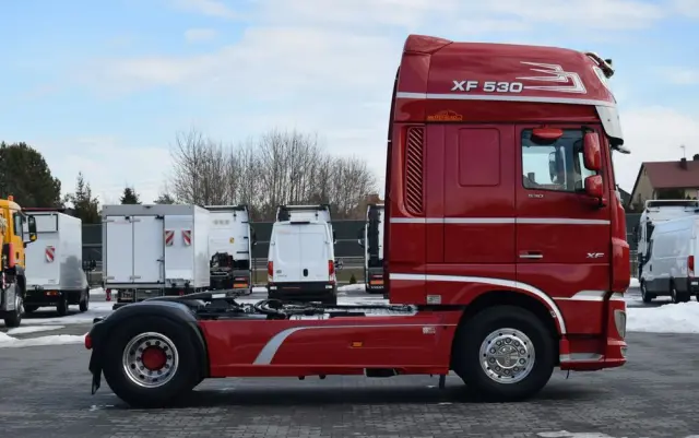 DAF XF530 / SUPER SPACE CAB / HYDRAULIKA / RETARDER / KLIMATYZACJA POSTOJOWA / ACC / NAWIGACJA / KLIMA / LEDY / FULL SPILERY / FULL OPCJA / WERSJA PREMIUM / SERWISOWANY / SPROWADZONY 