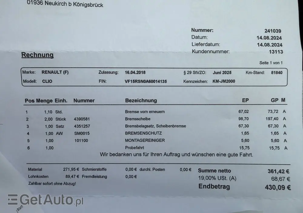 RENAULT Clio 1.2 16V 75 Limited
