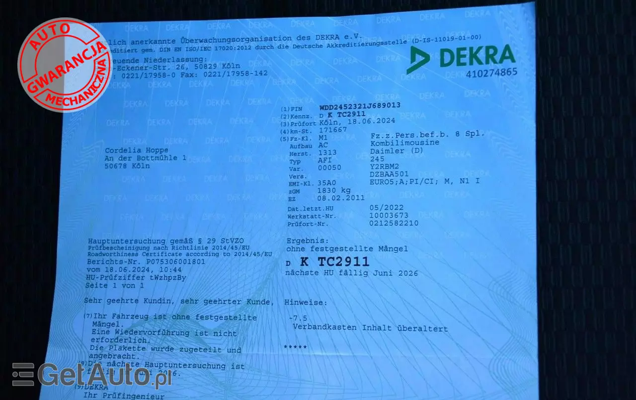 MERCEDES-BENZ Klasa B 