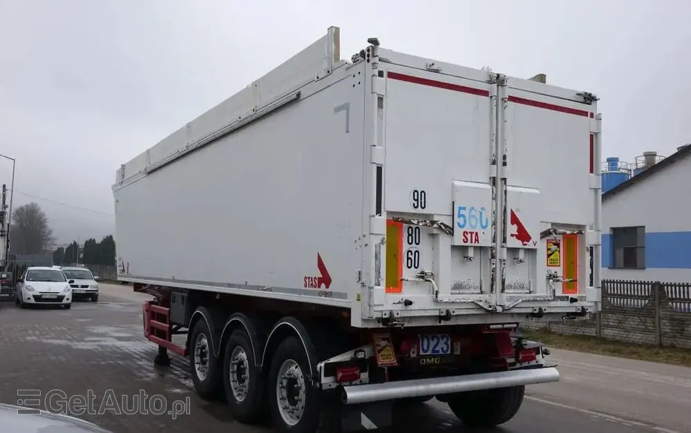 STAS WYWROTKA / S300CX / 44m3 / Z NADSTAWKAMI 52 m3 / ALUMINIOWA / OSIE MERCEDES / OŚ PODNOSZONA / KLAPO-DRZWI / ALUMINIOWE FELGI 