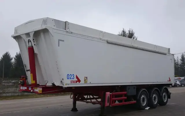 STAS WYWROTKA / S300CX / 44m3 / Z NADSTAWKAMI 52 m3 / ALUMINIOWA / OSIE MERCEDES / OŚ PODNOSZONA / KLAPO-DRZWI / ALUMINIOWE FELGI 