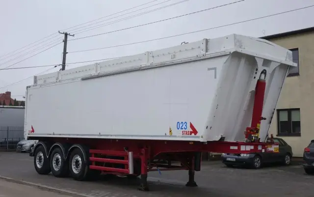 STAS WYWROTKA / S300CX / 44m3 / Z NADSTAWKAMI 52 m3 / ALUMINIOWA / OSIE MERCEDES / OŚ PODNOSZONA / KLAPO-DRZWI / ALUMINIOWE FELGI 