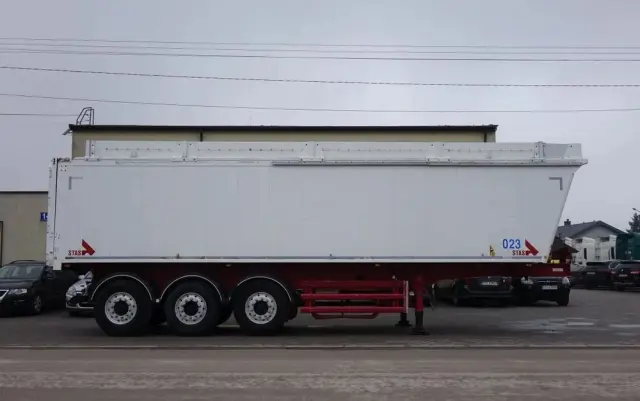 STAS WYWROTKA / S300CX / 44m3 / Z NADSTAWKAMI 52 m3 / ALUMINIOWA / OSIE MERCEDES / OŚ PODNOSZONA / KLAPO-DRZWI / ALUMINIOWE FELGI 