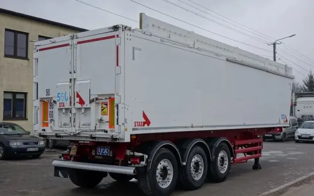 STAS WYWROTKA / S300CX / 44m3 / Z NADSTAWKAMI 52 m3 / ALUMINIOWA / OSIE MERCEDES / OŚ PODNOSZONA / KLAPO-DRZWI / ALUMINIOWE FELGI 