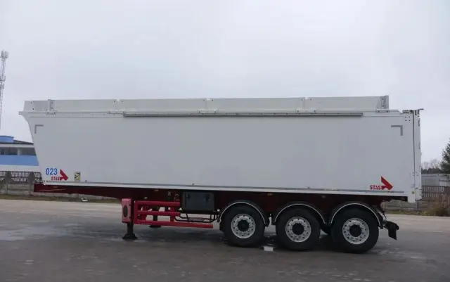 STAS WYWROTKA / S300CX / 44m3 / Z NADSTAWKAMI 52 m3 / ALUMINIOWA / OSIE MERCEDES / OŚ PODNOSZONA / KLAPO-DRZWI / ALUMINIOWE FELGI 