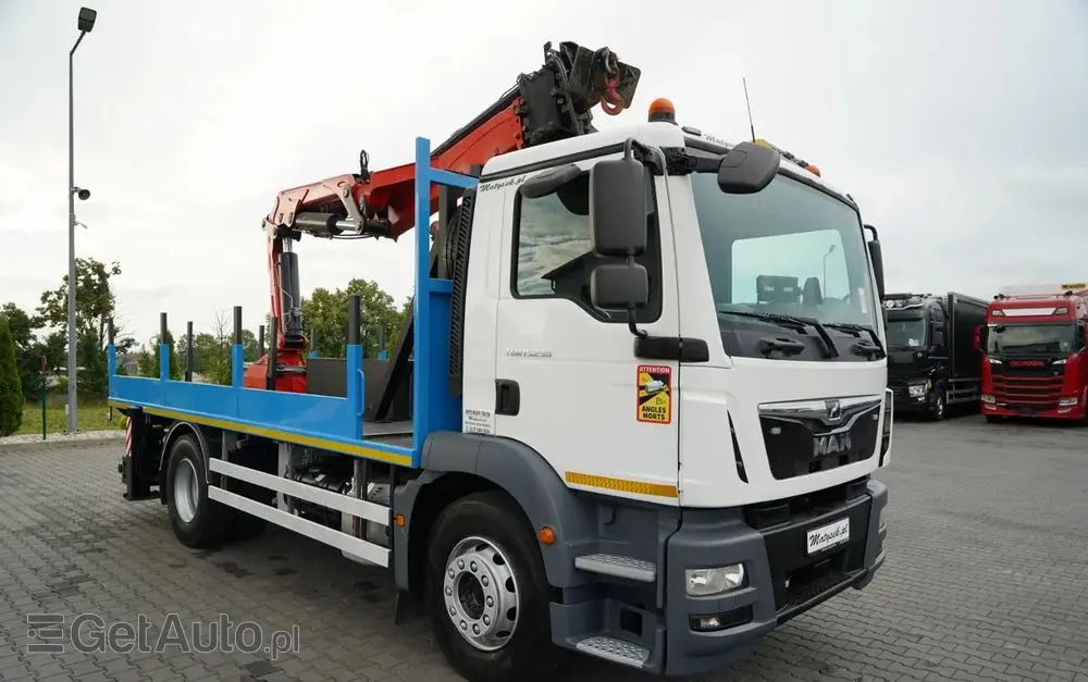 MAN TGM 15 .290 / HDS HC 190 + WIERTŁO 2 mb / WIERTNICA / STEROWANIE RADIOWE / EURO 6 /  MANUAL / 2019 ROK 