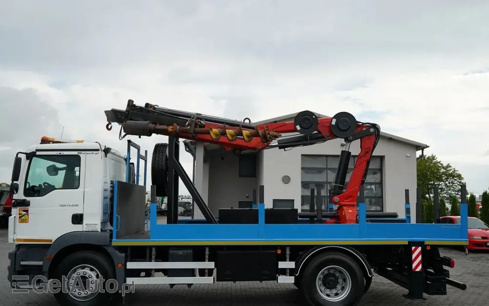 MAN TGM 15 .290 / HDS HC 190 + WIERTŁO 2 mb / WIERTNICA / STEROWANIE RADIOWE / EURO 6 /  MANUAL / 2019 ROK 
