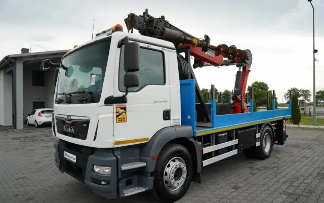MAN TGM 15 .290 / HDS HC 190 + WIERTŁO 2 mb / WIERTNICA / STEROWANIE RADIOWE / EURO 6 /  MANUAL / 2019 ROK 