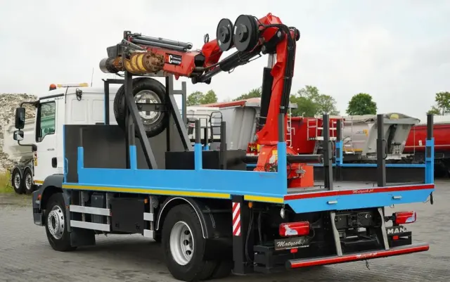 MAN TGM 15 .290 / HDS HC 190 + WIERTŁO 2 mb / WIERTNICA / STEROWANIE RADIOWE / EURO 6 /  MANUAL / 2019 ROK 