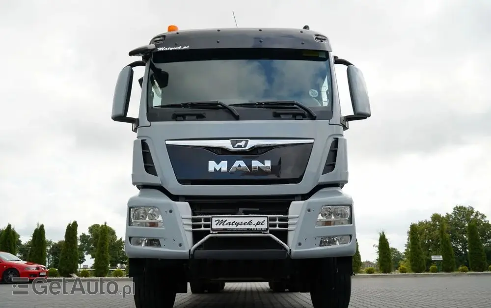MAN TGS 33.360 / 6x4 / WYWROTKA + HDS HMF 1820 K-RC / wysów 10m / HYDROBURTA / CHWYTAK / NAVI / MANUAL / SPROWADZONY 