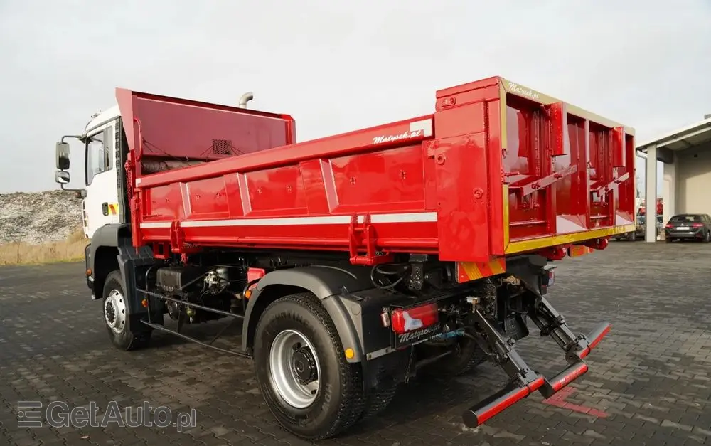 MAN TGA 18.360 / 4X4 / WYWROTKA 2 STRONNA / HYDROKLAPA / HYDROBURTA / CZOŁOWNICA / SPECJALNY / MANUAL 