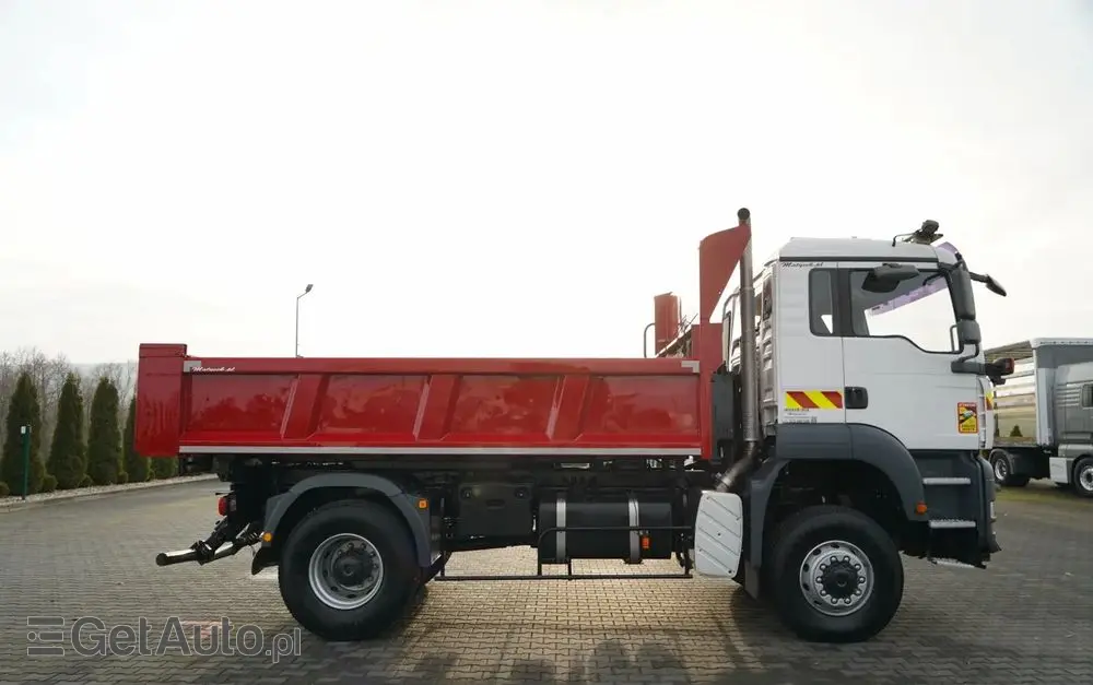 MAN TGA 18.360 / 4X4 / WYWROTKA 2 STRONNA / HYDROKLAPA / HYDROBURTA / CZOŁOWNICA / SPECJALNY / MANUAL 