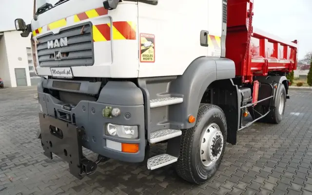 MAN TGA 18.360 / 4X4 / WYWROTKA 2 STRONNA / HYDROKLAPA / HYDROBURTA / CZOŁOWNICA / SPECJALNY / MANUAL 