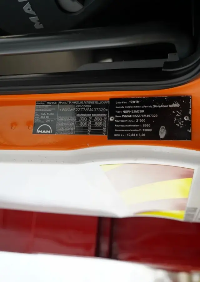 MAN TGA 18.360 / 4X4 / WYWROTKA 2 STRONNA / HYDROKLAPA / HYDROBURTA / CZOŁOWNICA / SPECJALNY / MANUAL 
