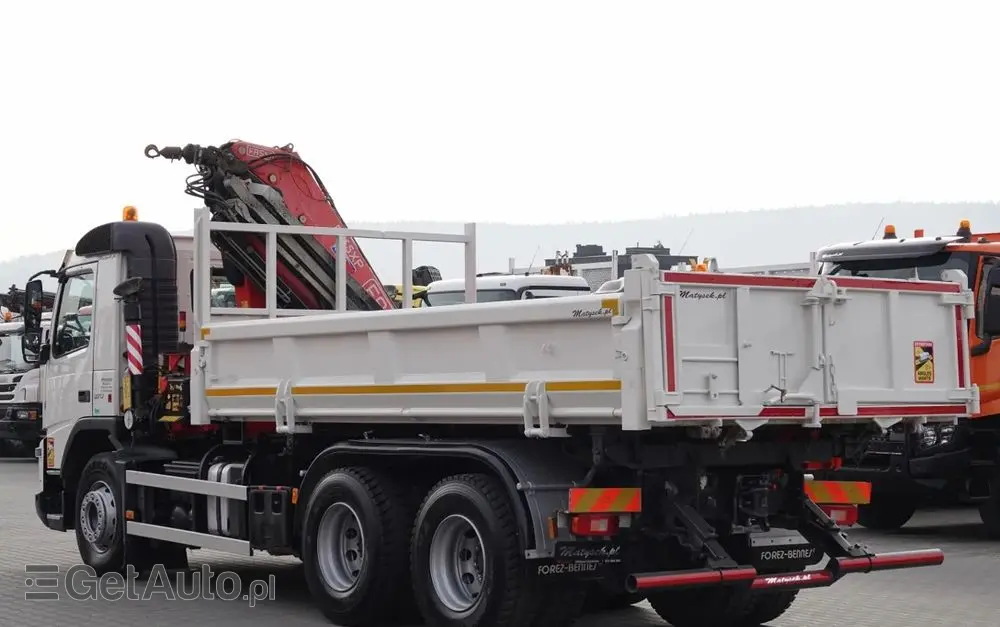 VOLVO FMX 370 / 6X4 / WYWROTKA + HDS FASSI F165XP / MAX UDŹWIG 5200KG / STEROWANIE RADIOWE / HYDROBURTA 