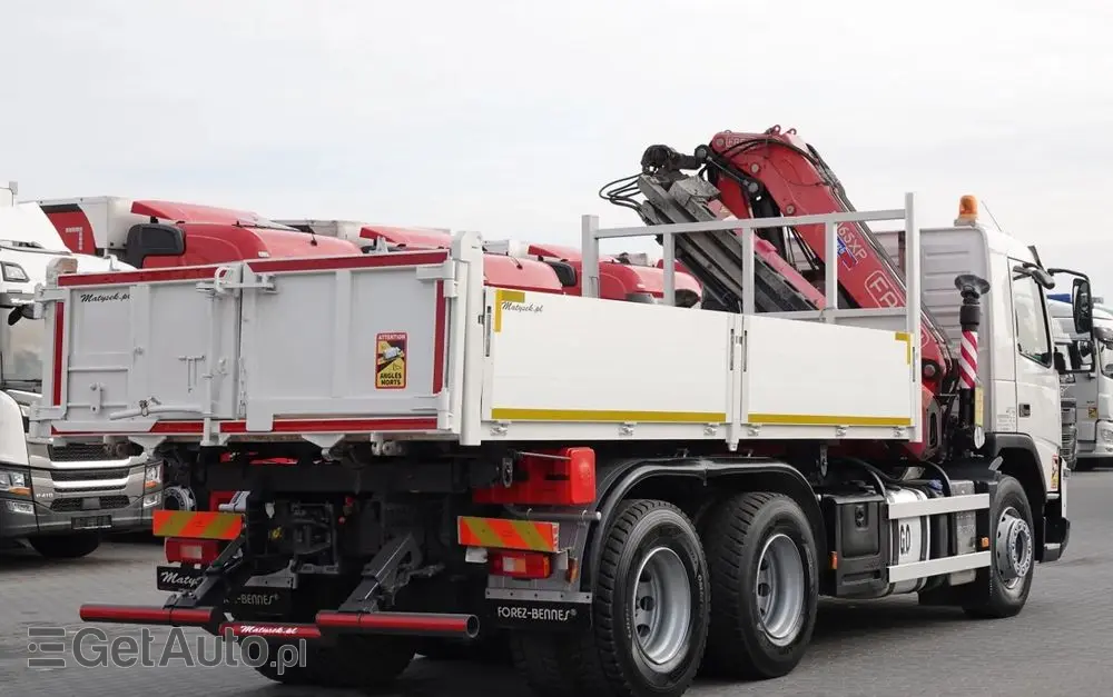 VOLVO FMX 370 / 6X4 / WYWROTKA + HDS FASSI F165XP / MAX UDŹWIG 5200KG / STEROWANIE RADIOWE / HYDROBURTA 