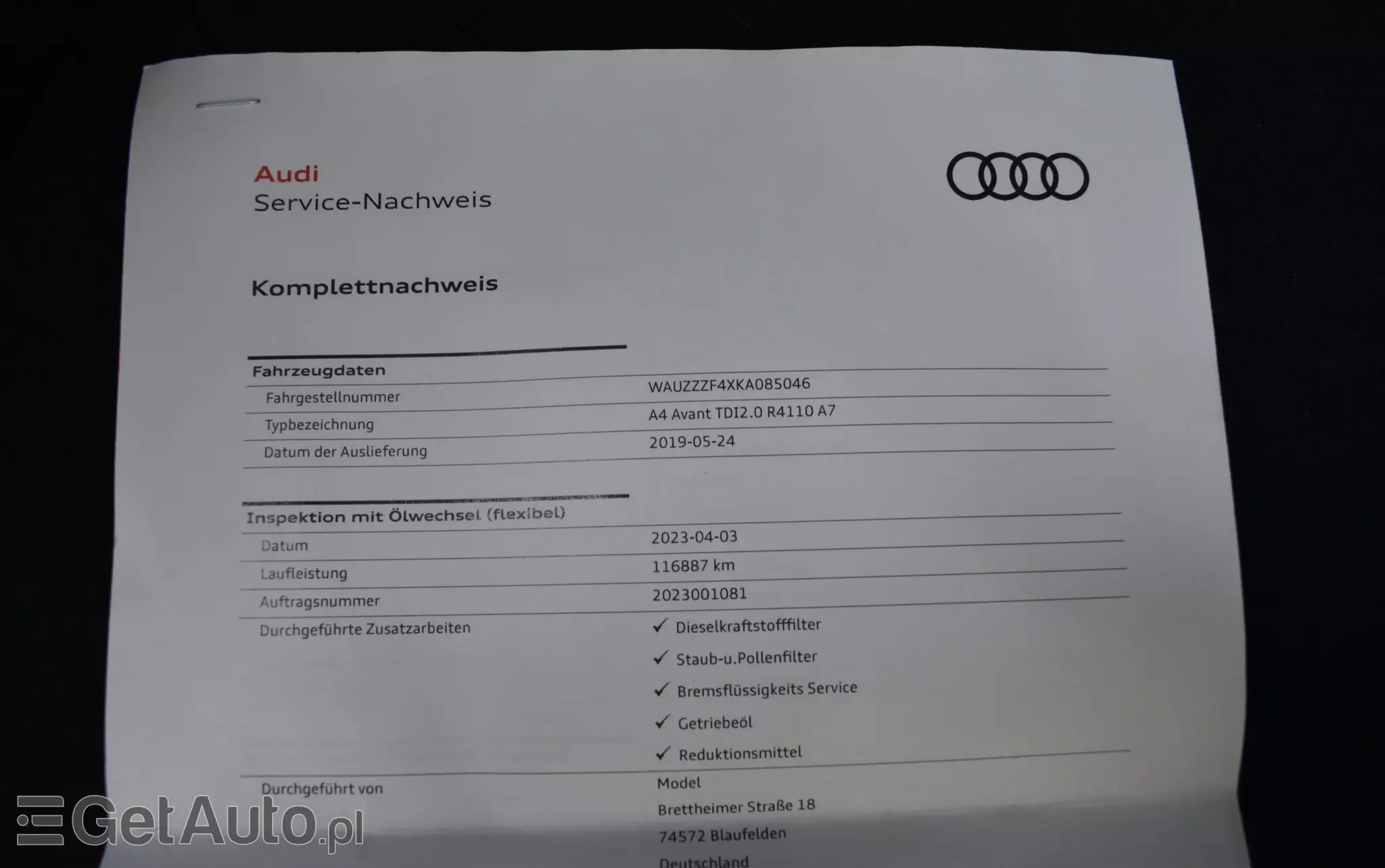 AUDI A4 35 TDI S tronic
