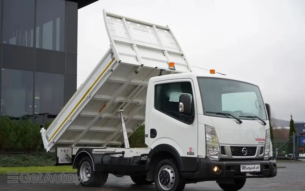 NISSAN CABSTAR  NT 400 / WYWROTKA TYLNOZSYPOWA / BLIŹNIAK / MANUAL / SPROWADZONY 