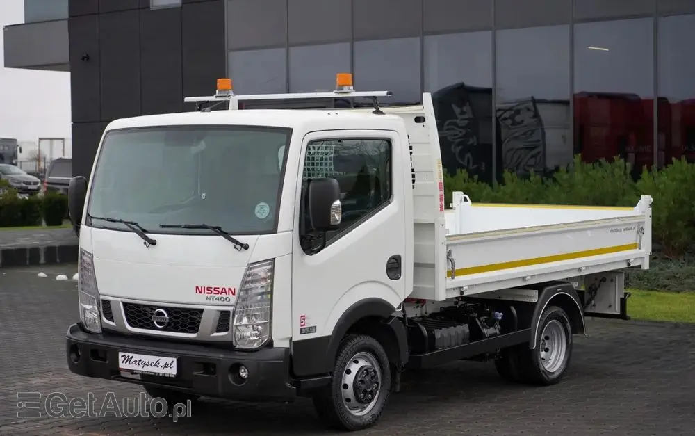 NISSAN CABSTAR  NT 400 / WYWROTKA TYLNOZSYPOWA / BLIŹNIAK / MANUAL / SPROWADZONY 