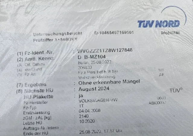 VOLKSWAGEN Touran 1.6 United