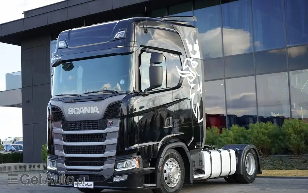 SCANIA S 500 / RETARDER / KLIMA POSTOJOWA / CAŁA NA PODUSZKACH / OPONY 100% 