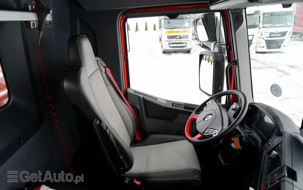 RENAULT C 430 / 6x4 / SKRZYNIOWY 6,2 M + HDS HIAB X-DUO 188 / WYSÓW 15 M / STEROWANIE RADIOWE / WIDŁY / ROTATOR 