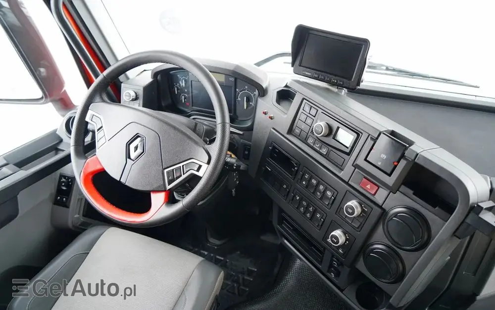 RENAULT C 430 / 6x4 / SKRZYNIOWY 6,2 M + HDS HIAB X-DUO 188 / WYSÓW 15 M / STEROWANIE RADIOWE / WIDŁY / ROTATOR 