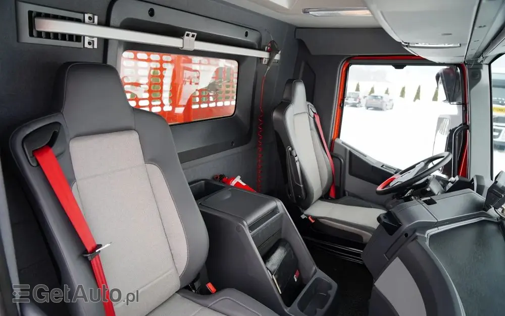 RENAULT C 430 / 6x4 / SKRZYNIOWY 6,2 M + HDS HIAB X-DUO 188 / WYSÓW 15 M / STEROWANIE RADIOWE / WIDŁY / ROTATOR 