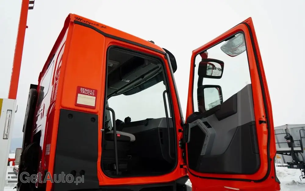 RENAULT C 430 / 6x4 / SKRZYNIOWY 6,2 M + HDS HIAB X-DUO 188 / WYSÓW 15 M / STEROWANIE RADIOWE / WIDŁY / ROTATOR 