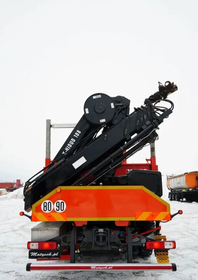 RENAULT C 430 / 6x4 / SKRZYNIOWY 6,2 M + HDS HIAB X-DUO 188 / WYSÓW 15 M / STEROWANIE RADIOWE / WIDŁY / ROTATOR 